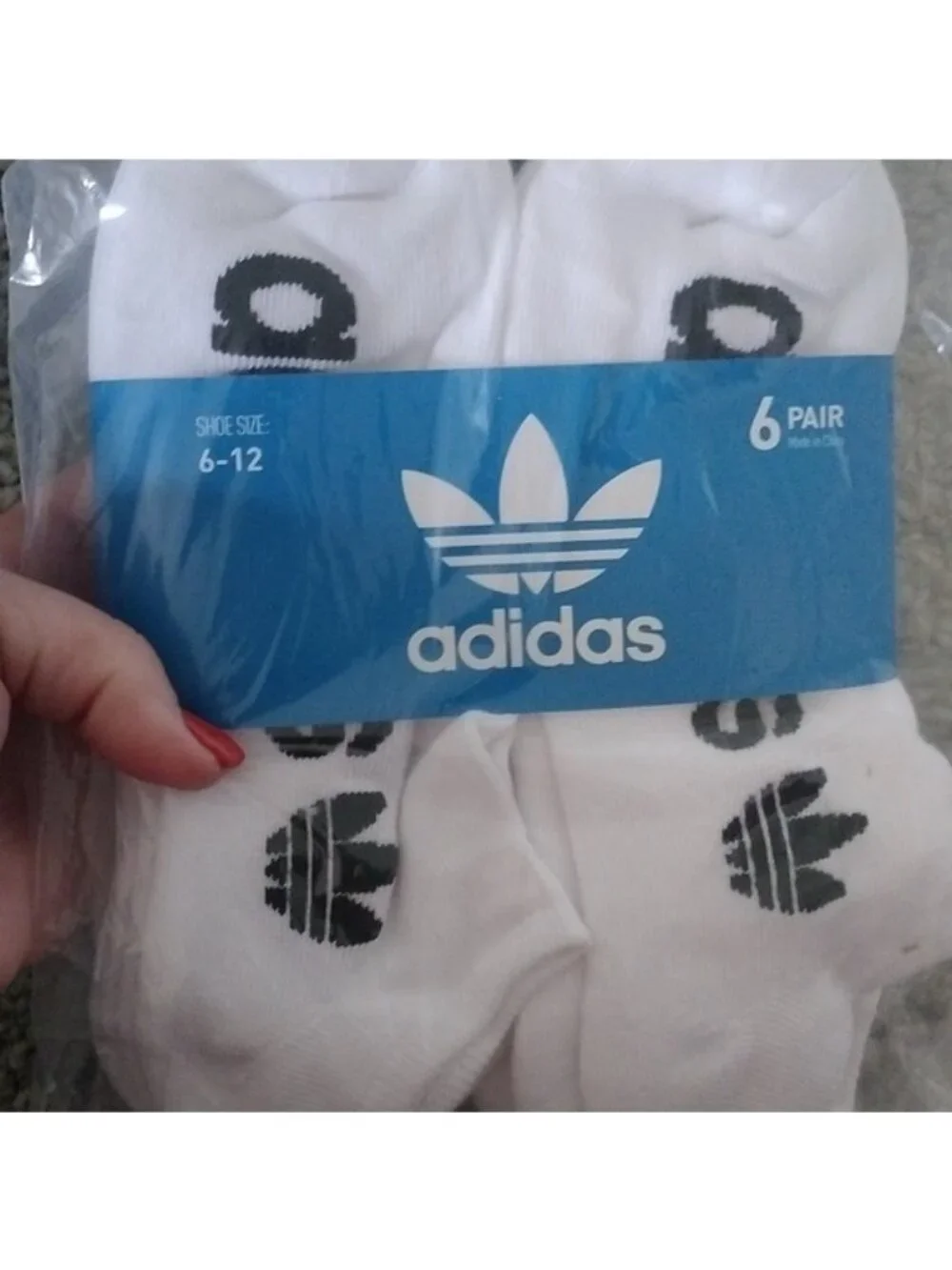 Adidas Men's Cushioned Quarter Crew & Originals Low Cut White Socks 9 Pairs